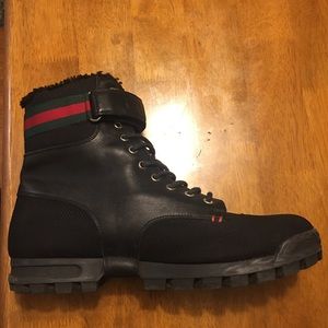 100% Gucci Leather Boots